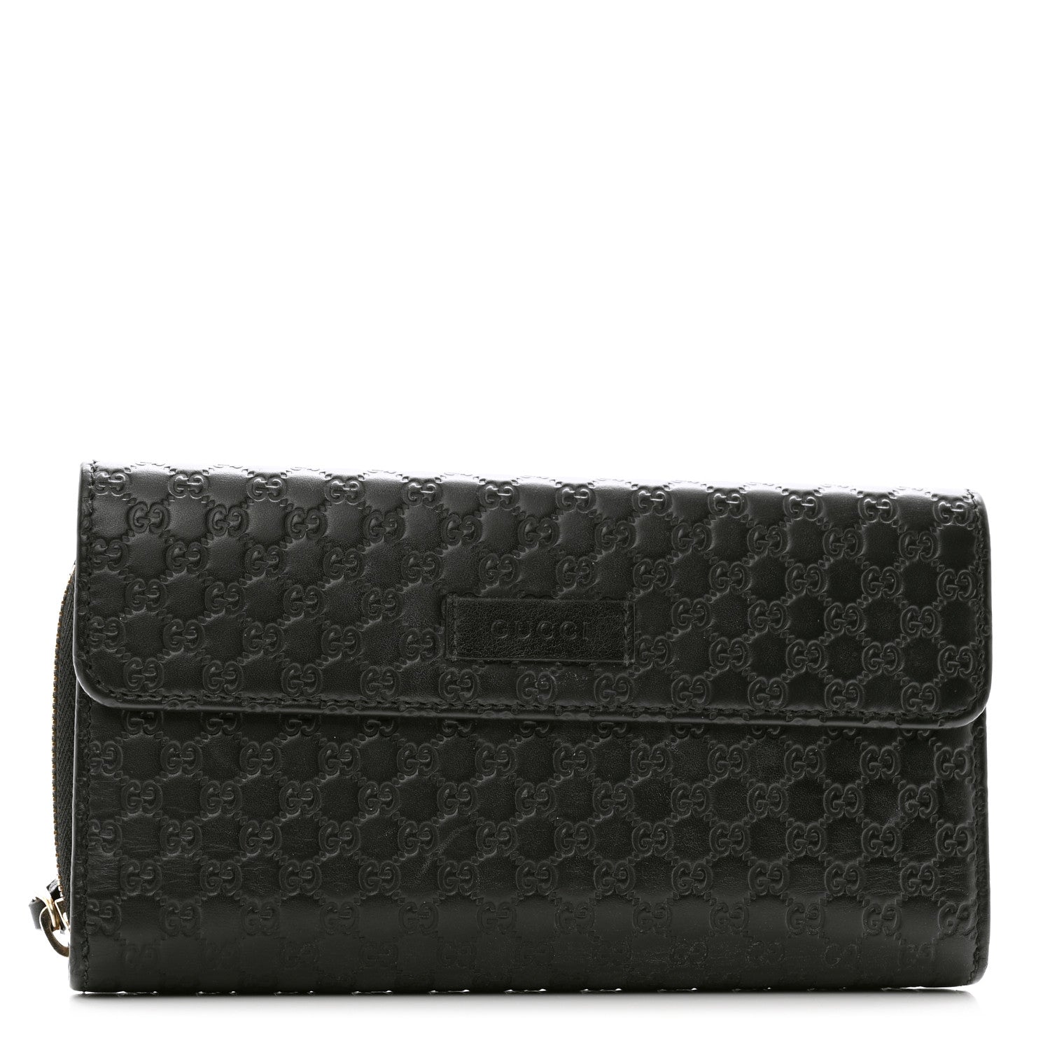 Gucci Soft Microguccissima Continental Zip Wallet Black 1 of 7