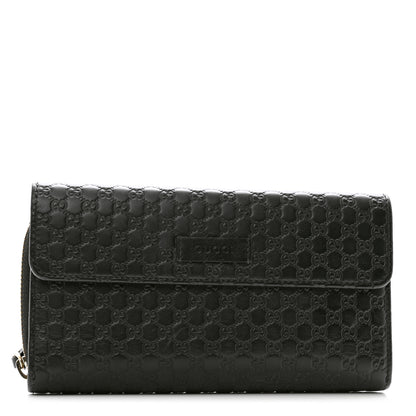 Gucci Soft Microguccissima Continental Zip Wallet Black 1 of 7