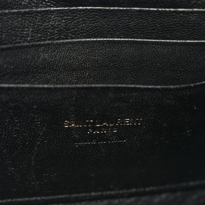 Saint Laurent Grain De Poudre Matelasse Monochrome Monogram Mini Lou Camera Bag Black 7 of 11