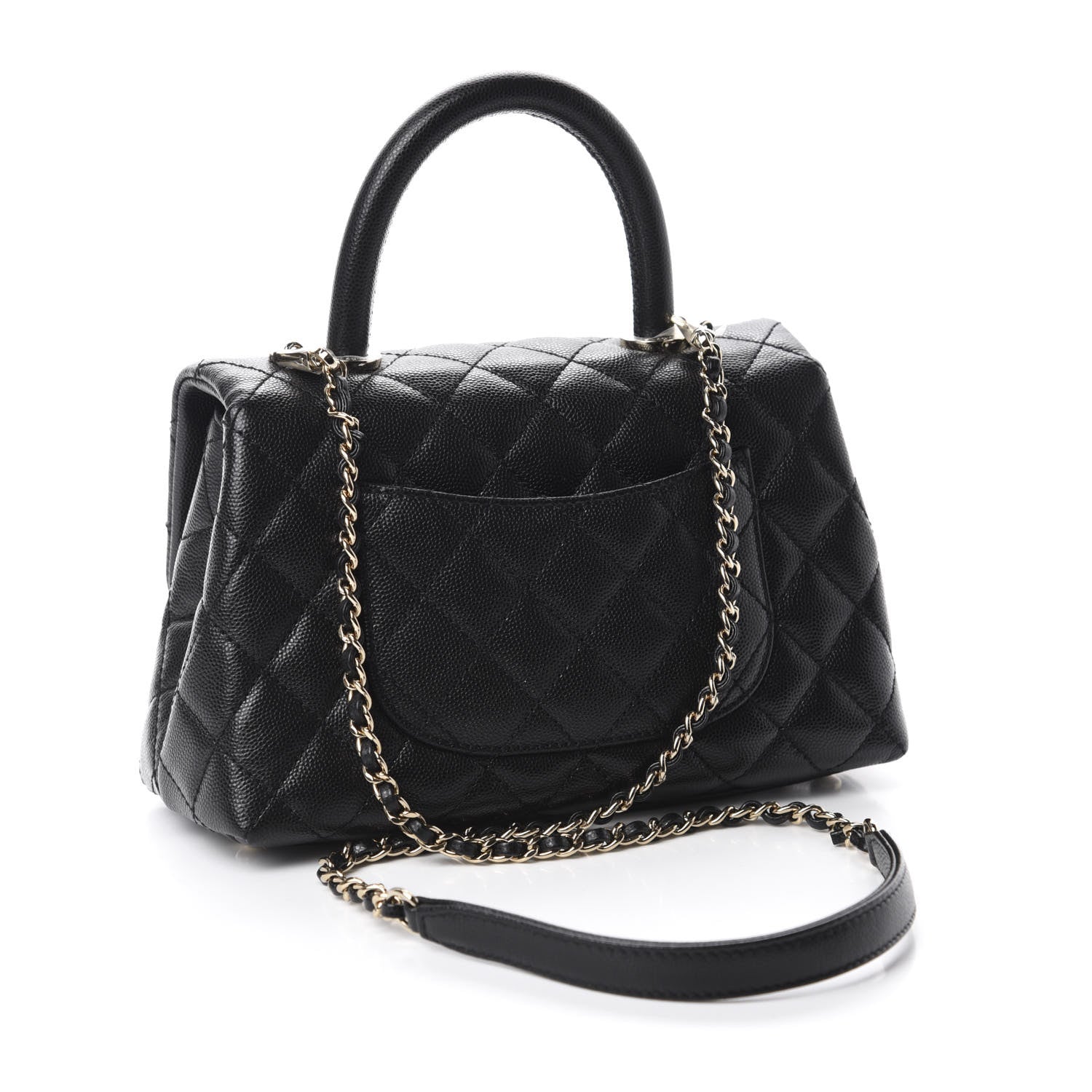 Chanel Caviar Quilted Mini Coco Handle Flap Black 3 of 11