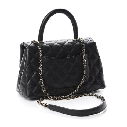 Chanel Caviar Quilted Mini Coco Handle Flap Black 3 of 11