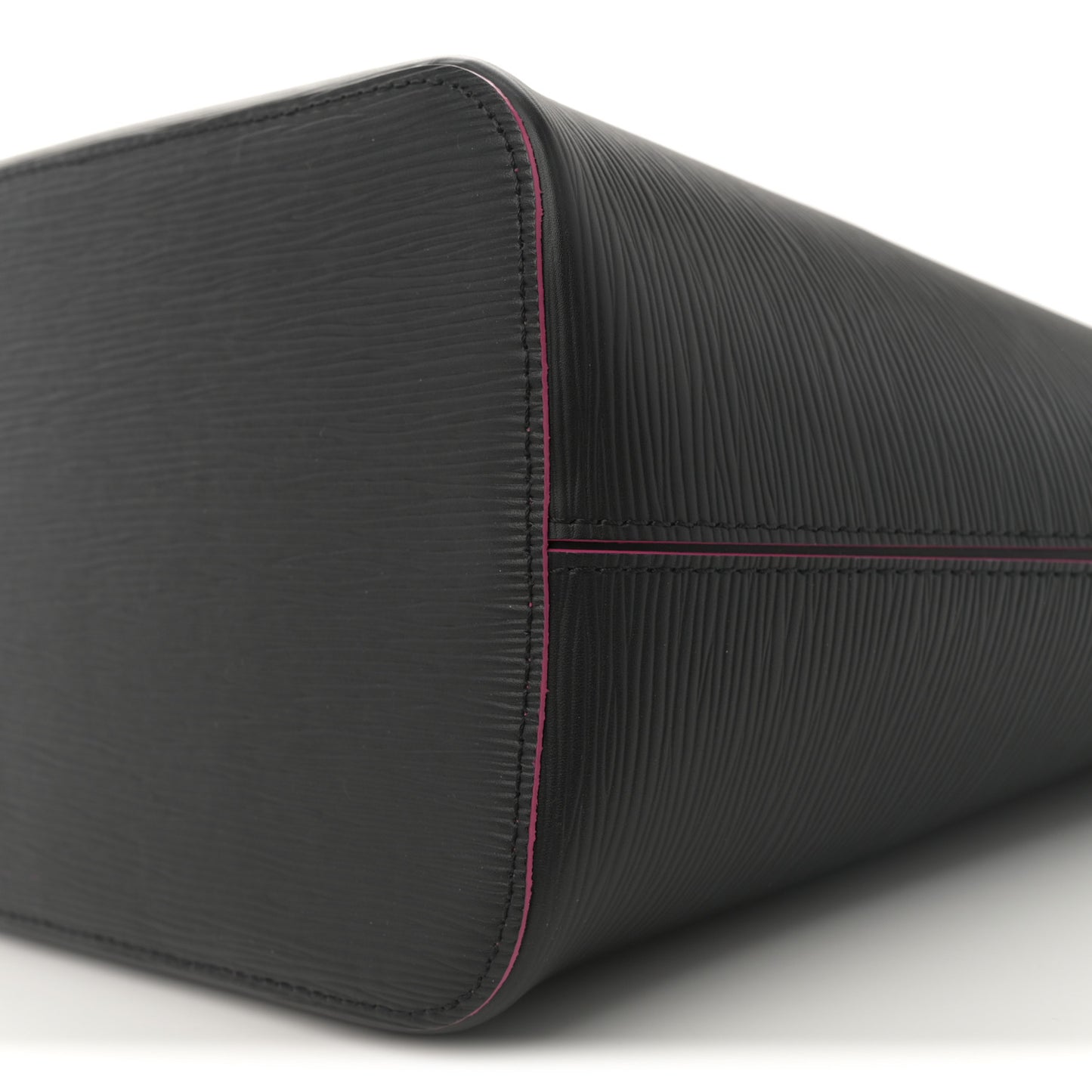 Epi Neverfull MM Black Hot Pink