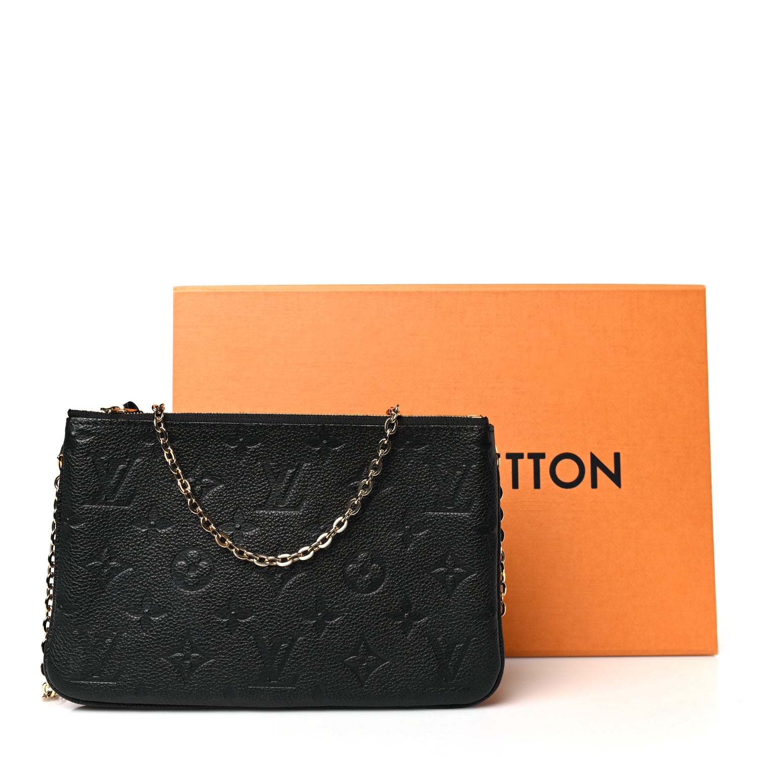 Louis Vuitton Empreinte Double Zip Pochette Black 10 of 10