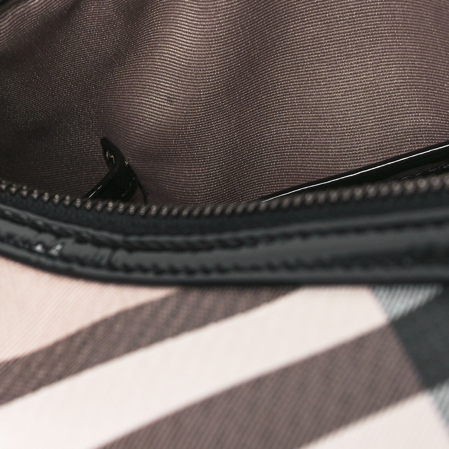 Burberry Supernova Check Patent Small Chester Bowling Bag Black 11 of 11