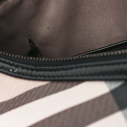 Burberry Supernova Check Patent Small Chester Bowling Bag Black 11 of 11