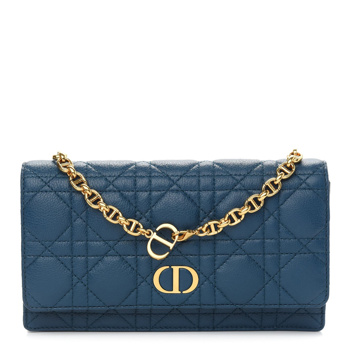 Supple Calfskin Caro Belt Bag Steel Blue