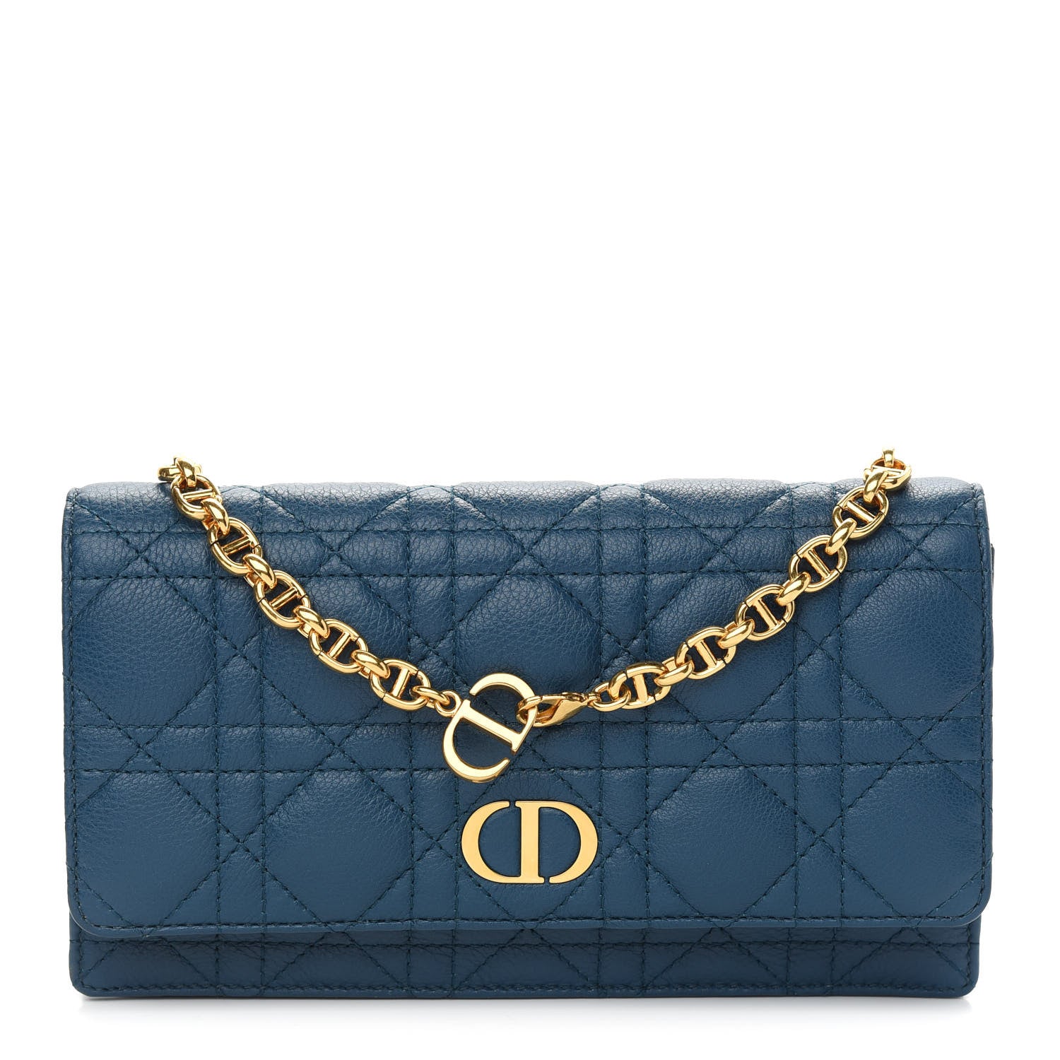 Christian Dior Supple Calfskin Caro Belt Bag Steel Blue 1 of 8