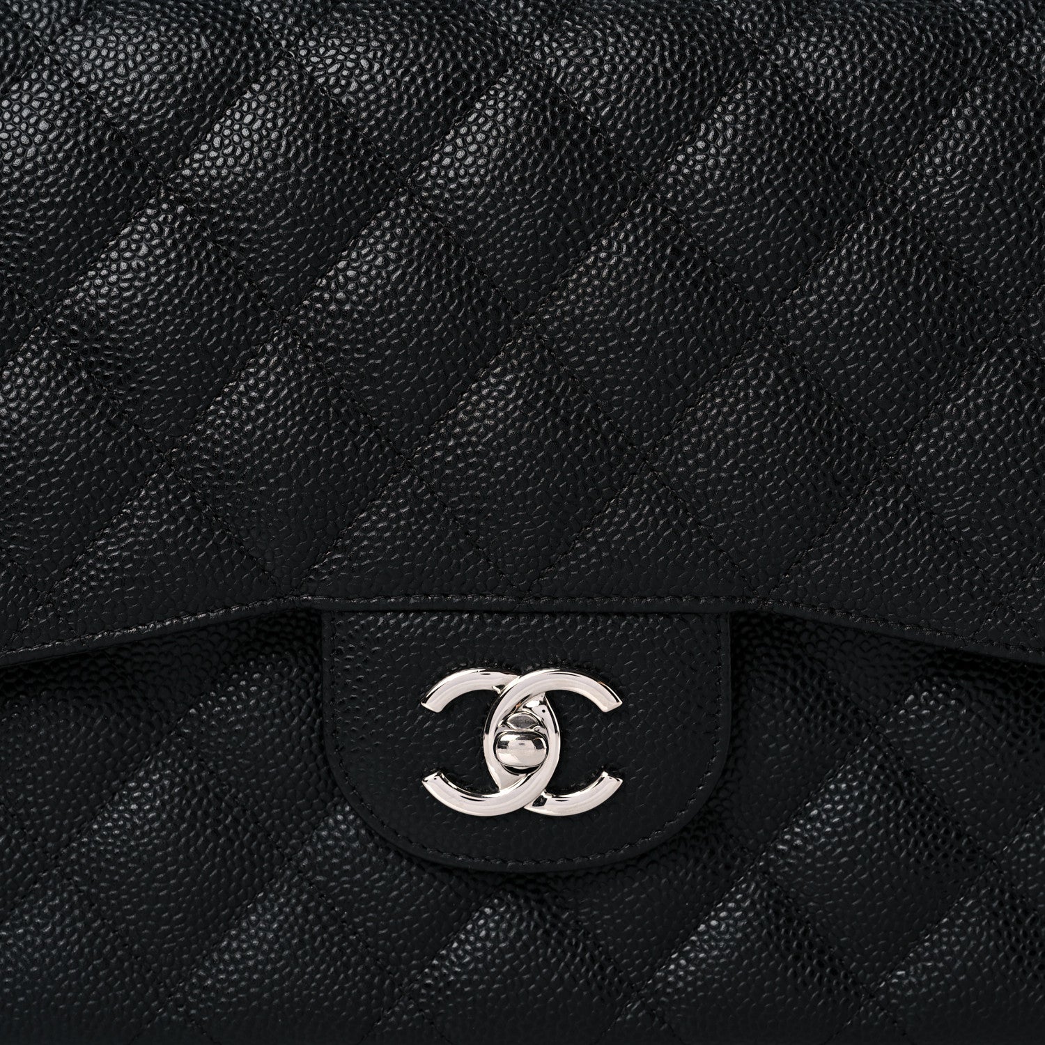 Chanel Caviar Quilted Jumbo Double Flap Black 13 of 13