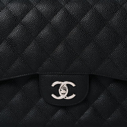 Chanel Caviar Quilted Jumbo Double Flap Black 13 of 13