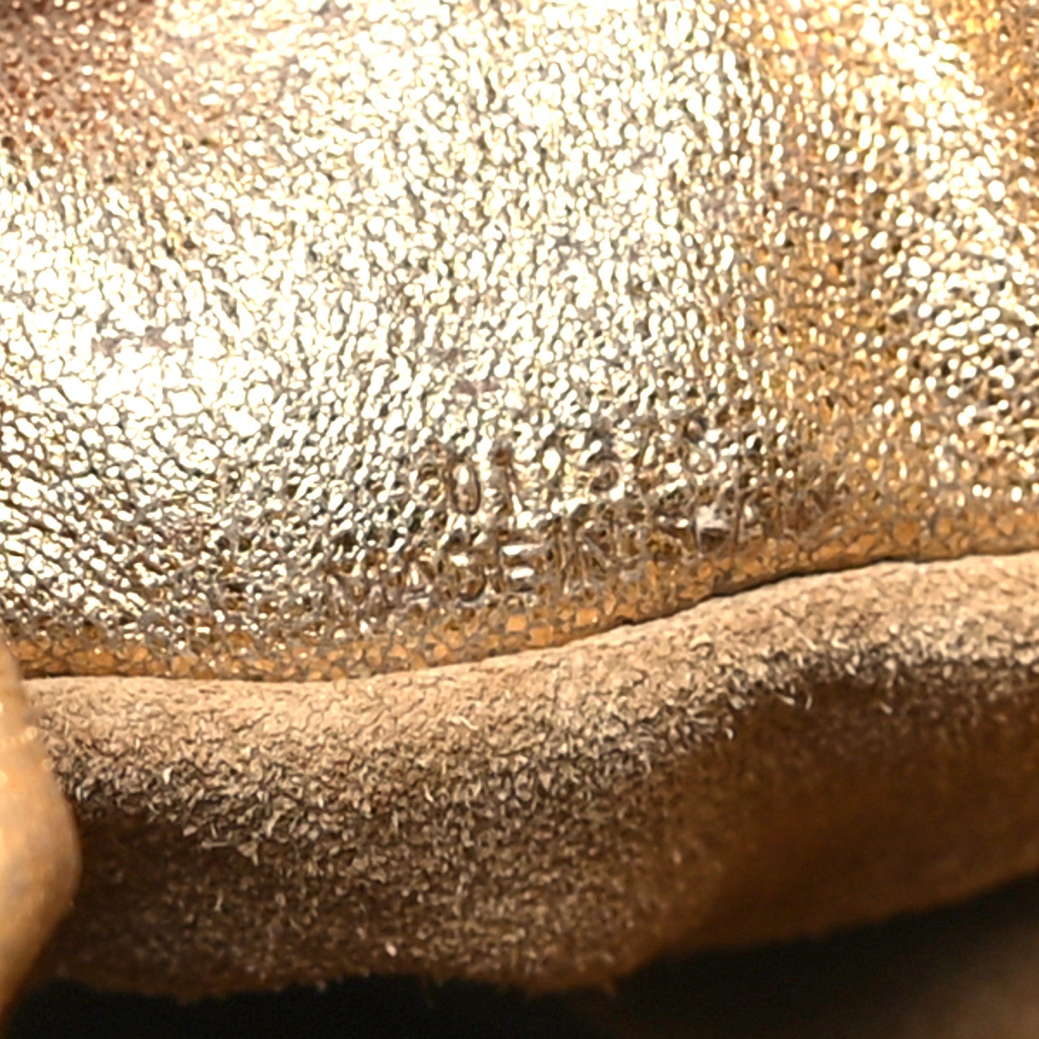 Loewe Metallic Lambskin Medium Chain Flamenco Knot Clutch Gold 7 of 11