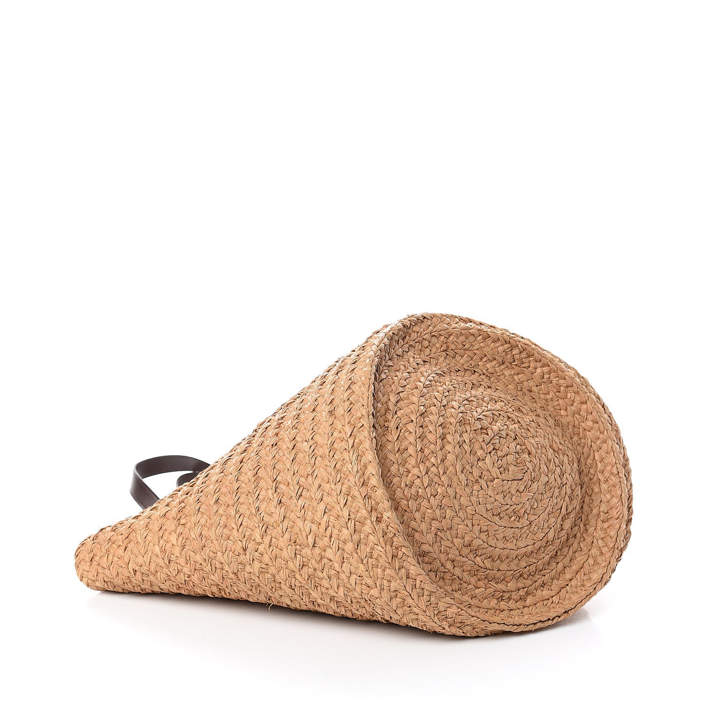 Raffia Calfskin Medium Panier Tote