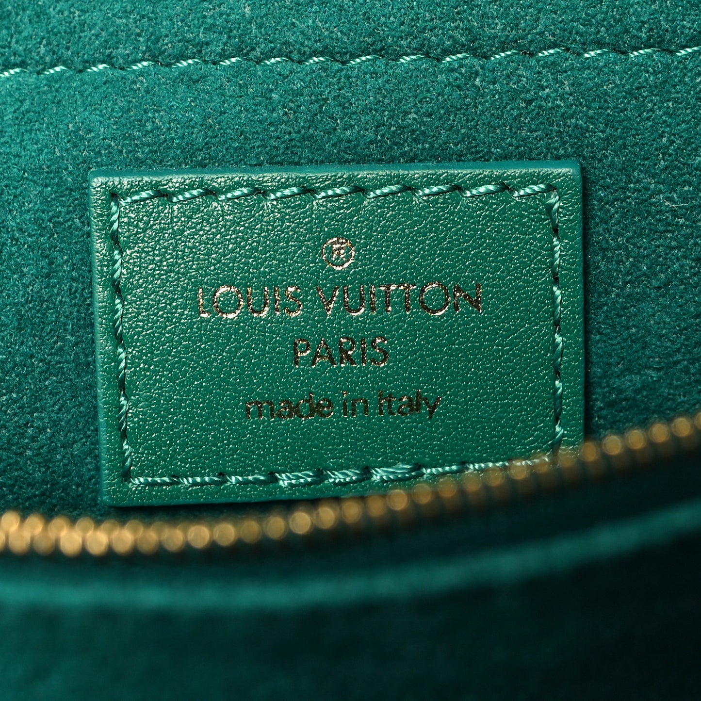 Calfskin New Wave Chain Bag MM NM Emerald