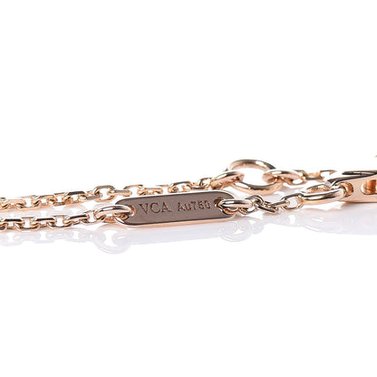 Van Cleef & Arpels 18K Rose Gold Carnelian Sweet Alhambra Bracelet 6 of 7