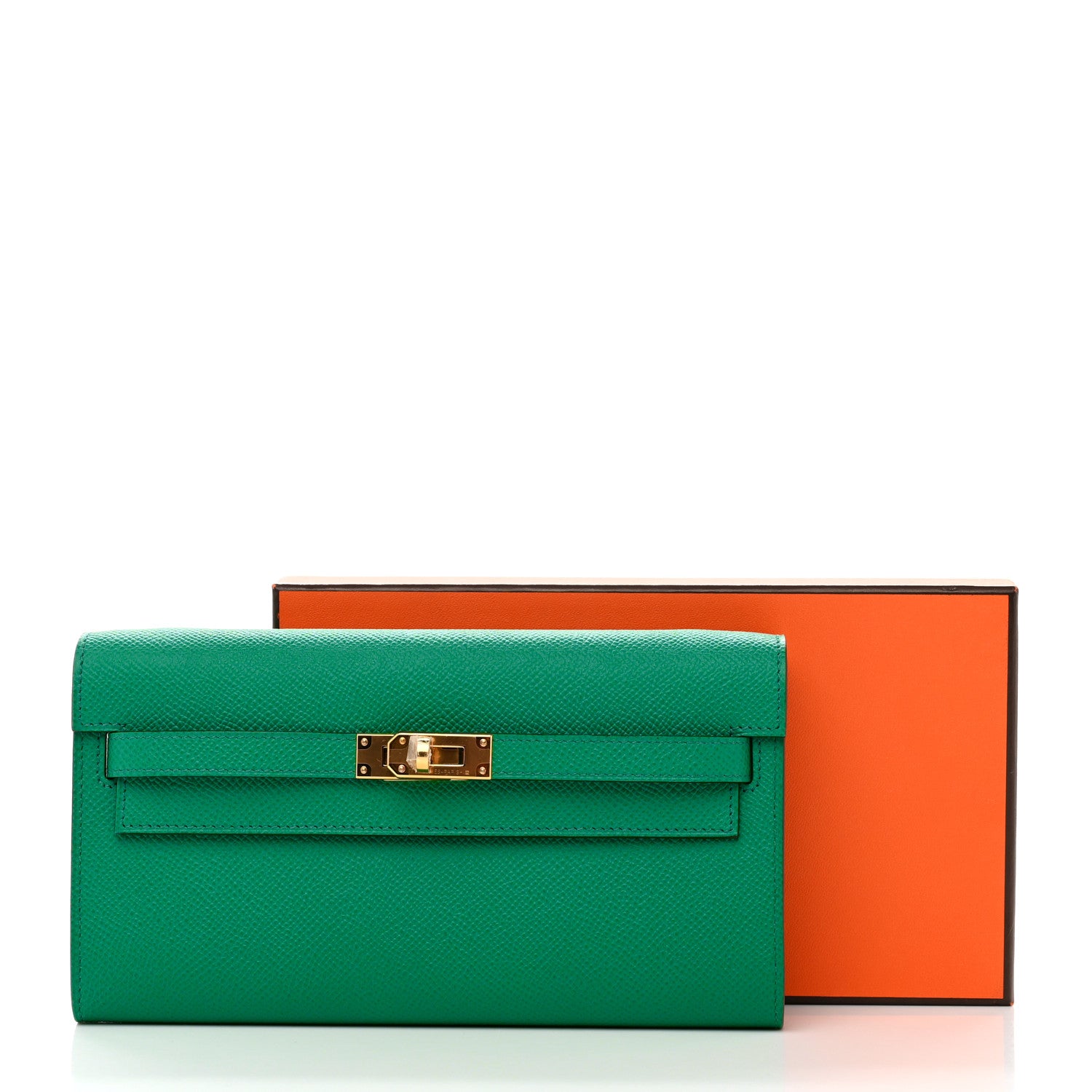 Hermes Epsom Kelly Wallet To Go Vert Jade 7 of 7