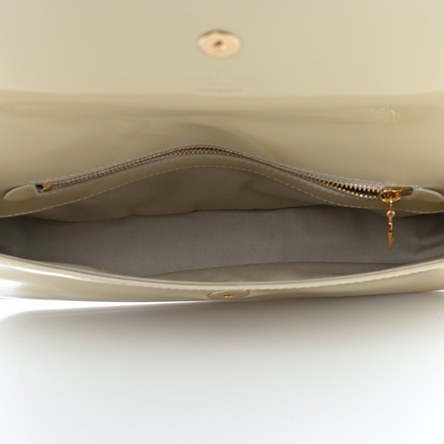 Patent Sobe Clutch Blanc Corail