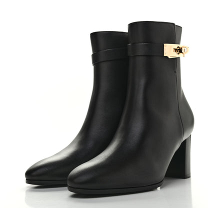 Hermes Calfskin Saint Germain Ankle Boots 37 Black 3 of 8