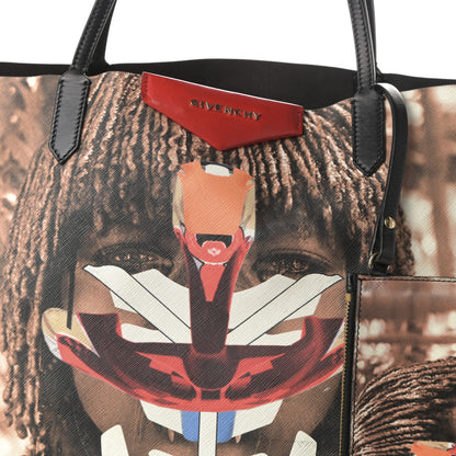 Givenchy Textured Coated Canvas Medium Girl Print Large Antigona Tote Multicolor 7 of 11