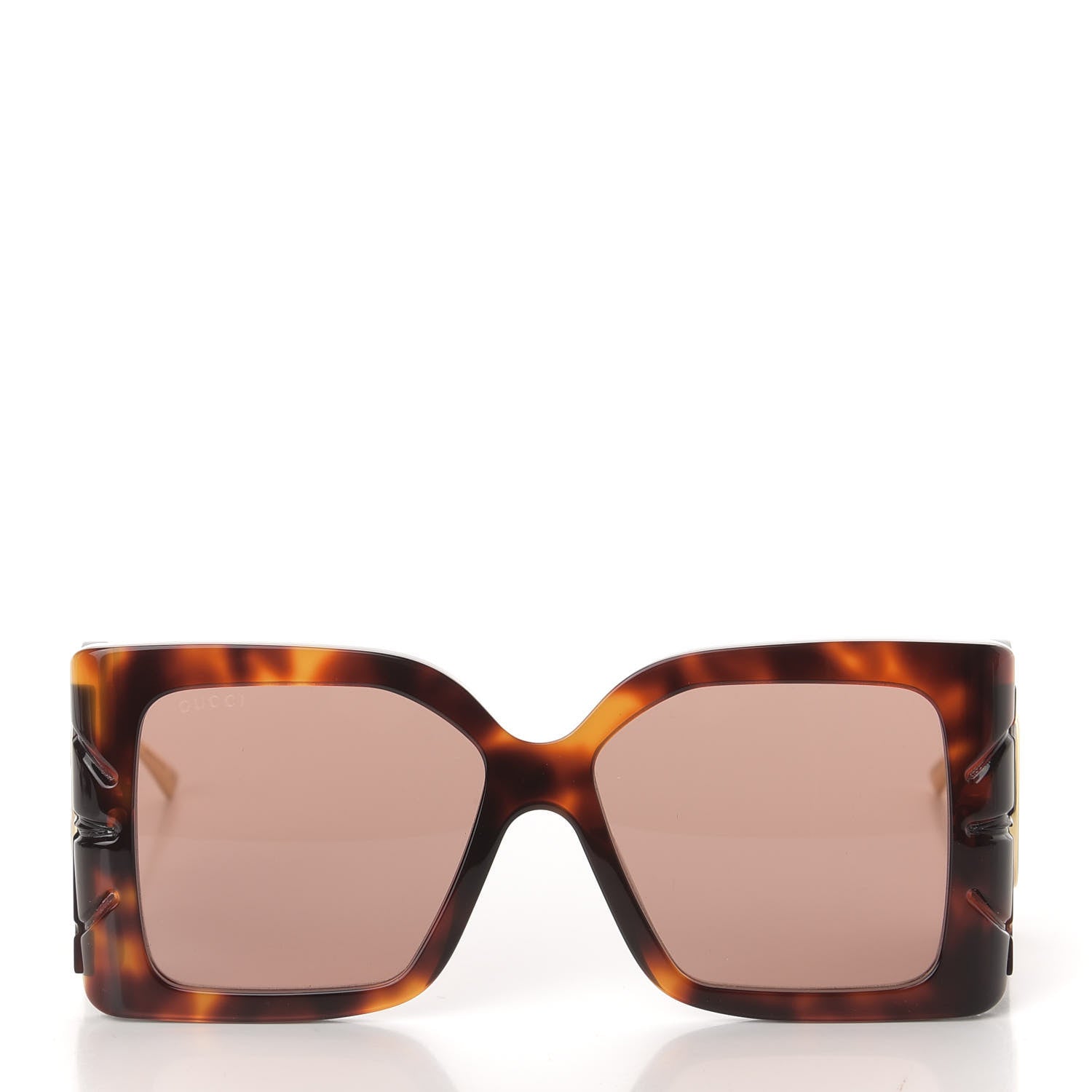 Gucci Acetate Square Frame Wing Sunglasses GG0535S Havana 2 of 7