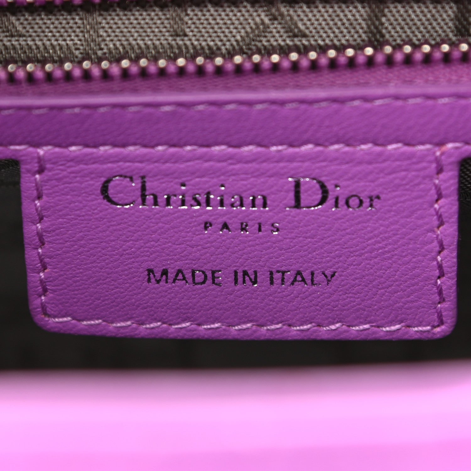 Christian Dior Lambskin Cannage Medium Lady Dior Purple 5 of 9