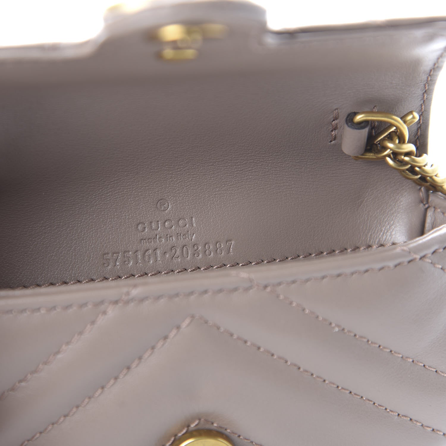 Gucci Calfskin Matelasse Heart GG Marmont 2.0 Coin Purse On A Chain Porcelain Rose 8 of 10
