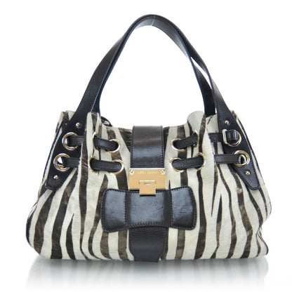 Jimmy Choo Pony Hair Zebra Print Ramona 1 of 9