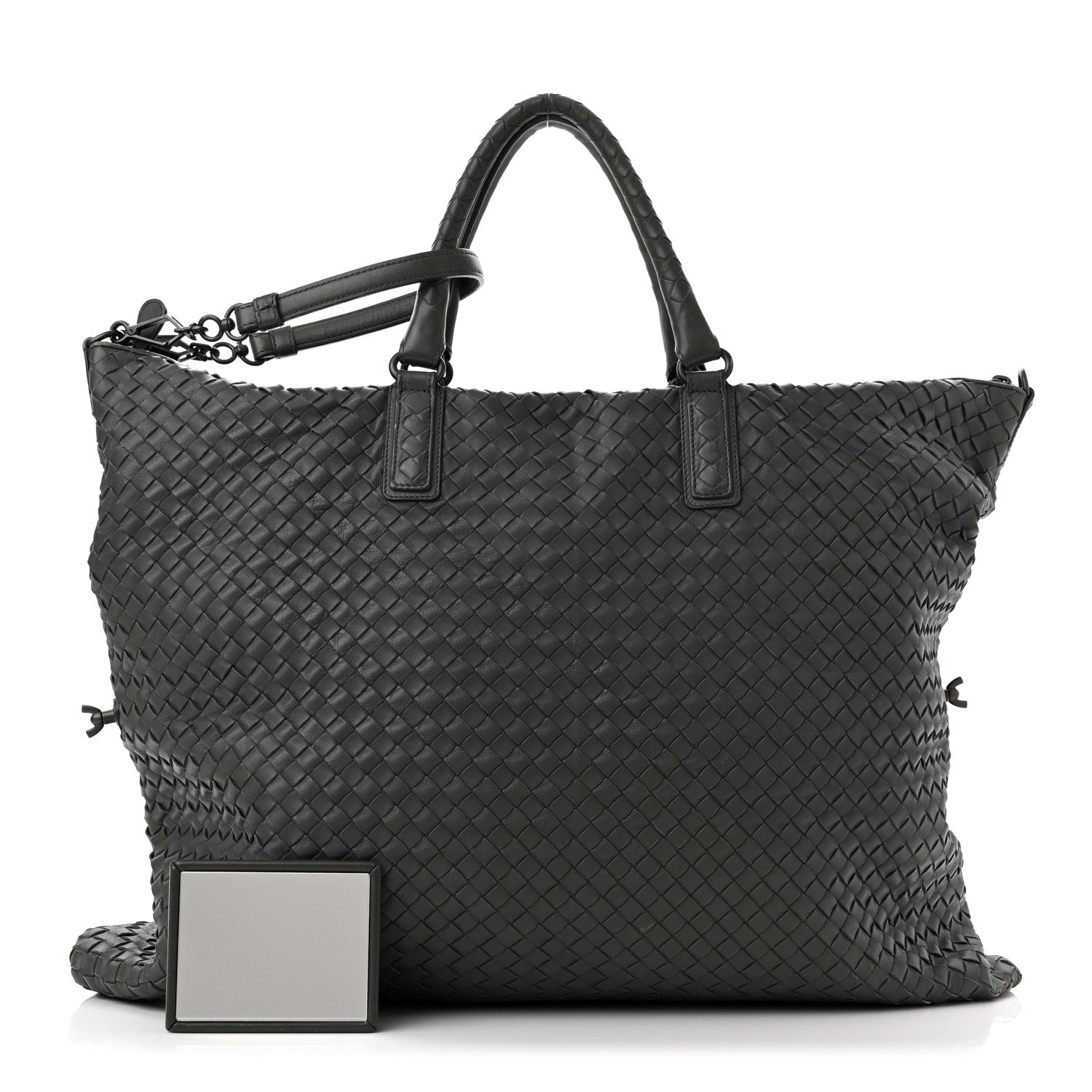 Bottega Veneta Nappa Intrecciato Maxi Convertible Tote Grey 1 of 11