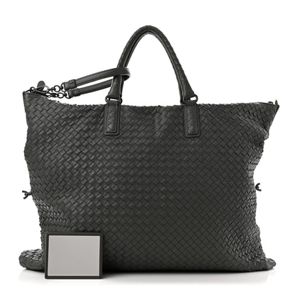 Bottega Veneta Nappa Intrecciato Maxi Convertible Tote Grey 1 of 11