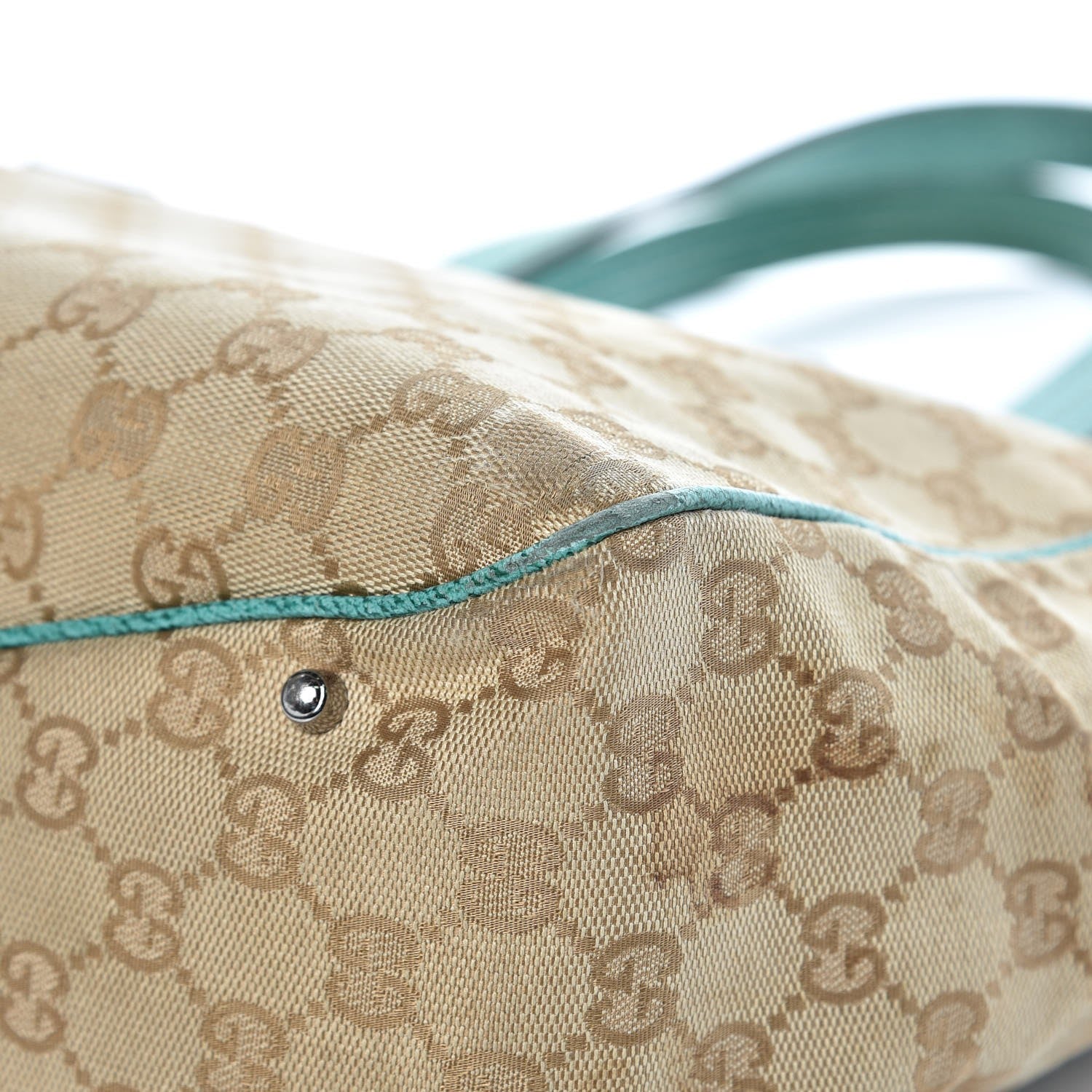 Gucci Monogram Small Tote Turquoise 15 of 19