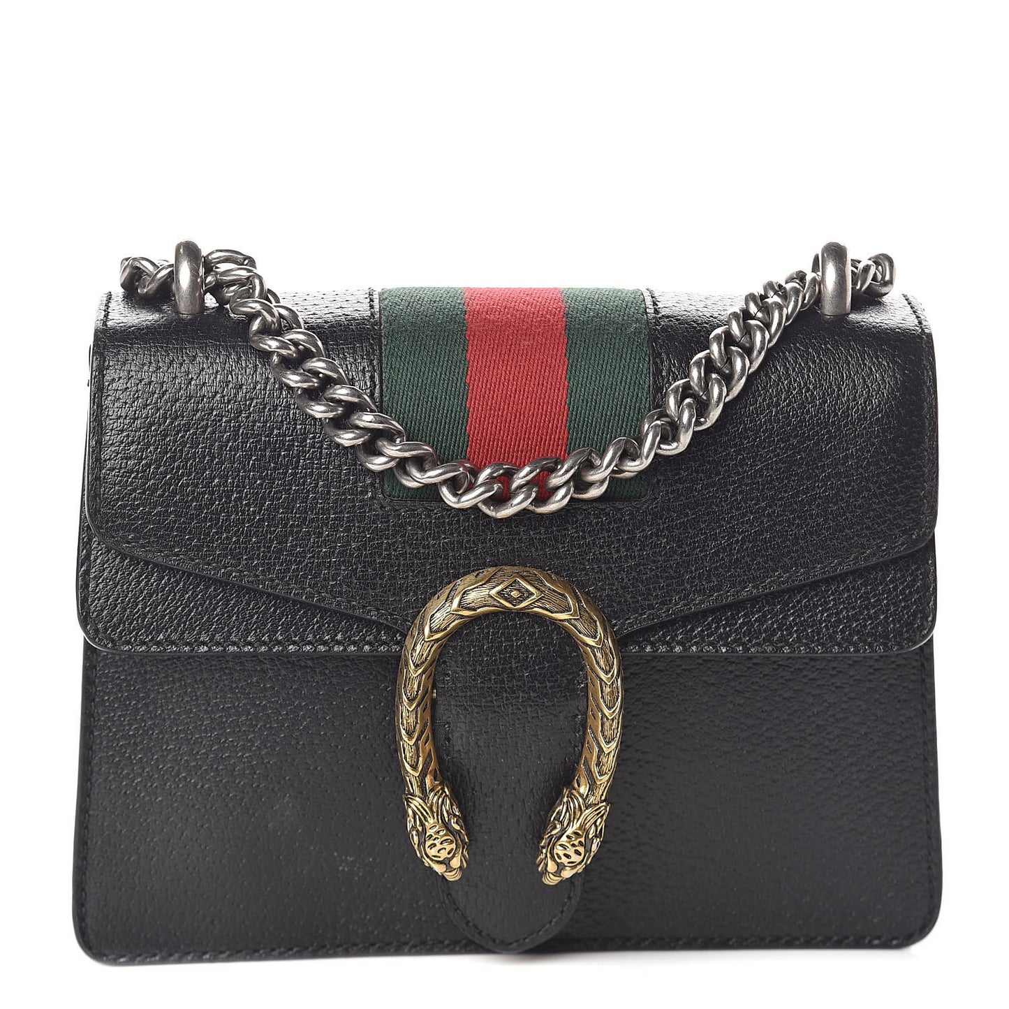 Calfskin Web Mini Dionysus Shoulder Bag Black