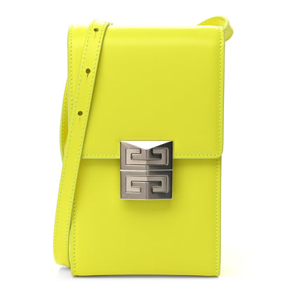Givenchy Box Calfskin Mini 4G Vertical Bag Fluo Yellow 1 of 9