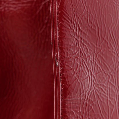 Chanel Shiny Aged Calfskin Shopping Bag Red 11 of 12