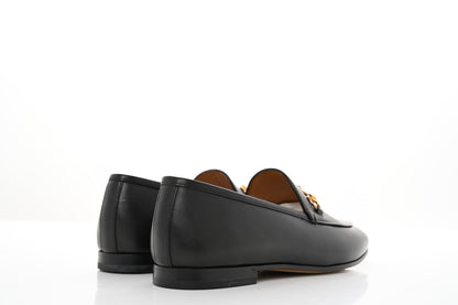 Gucci Calfskin Womens Jordaan Loafers 39 Black 4 of 9