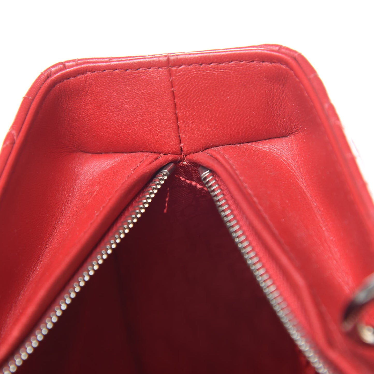 Lambskin Cannage Large Lady Dior Red