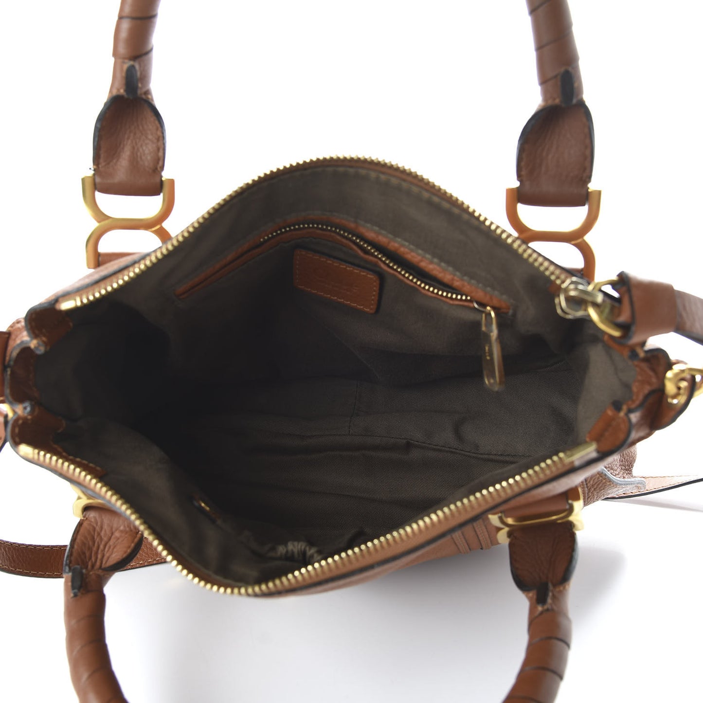 Calfskin Medium Marcie Satchel Tan