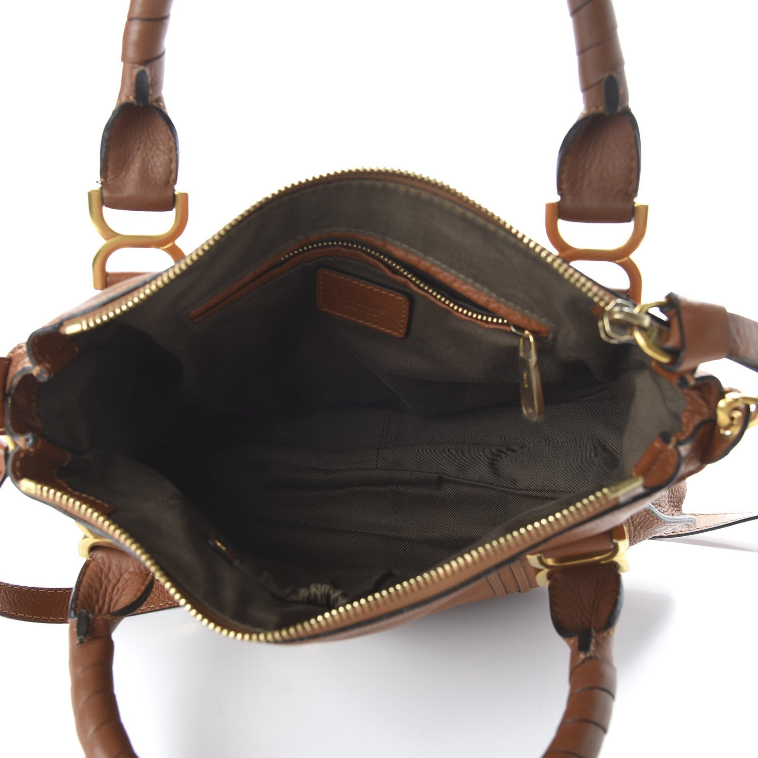 Chloe Calfskin Medium Marcie Satchel Tan 6 of 10