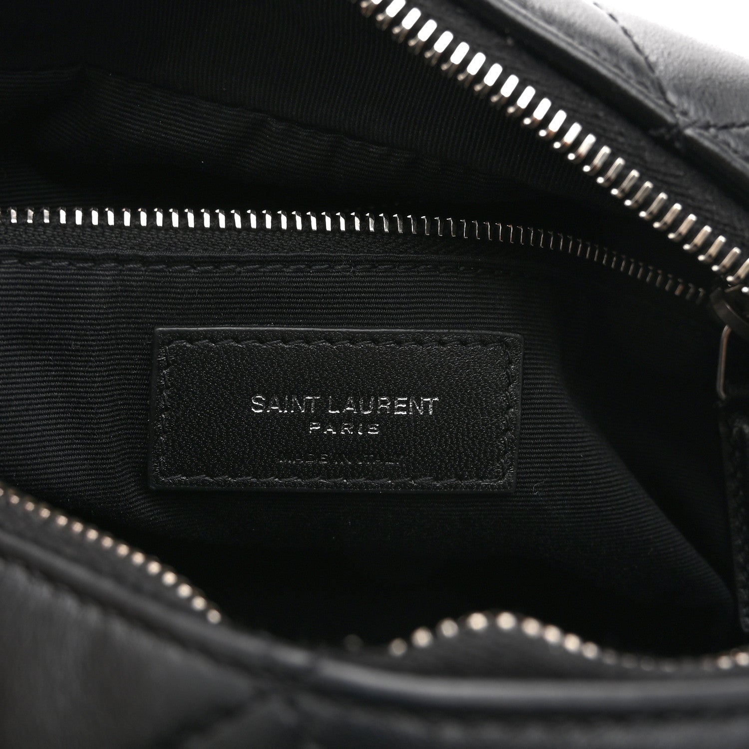 Saint Laurent Calfskin Y Quilted Monogram Small Loulou Bowling Bag Black 6 of 11