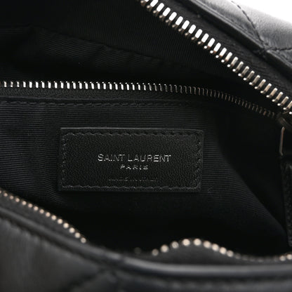 Saint Laurent Calfskin Y Quilted Monogram Small Loulou Bowling Bag Black 6 of 11