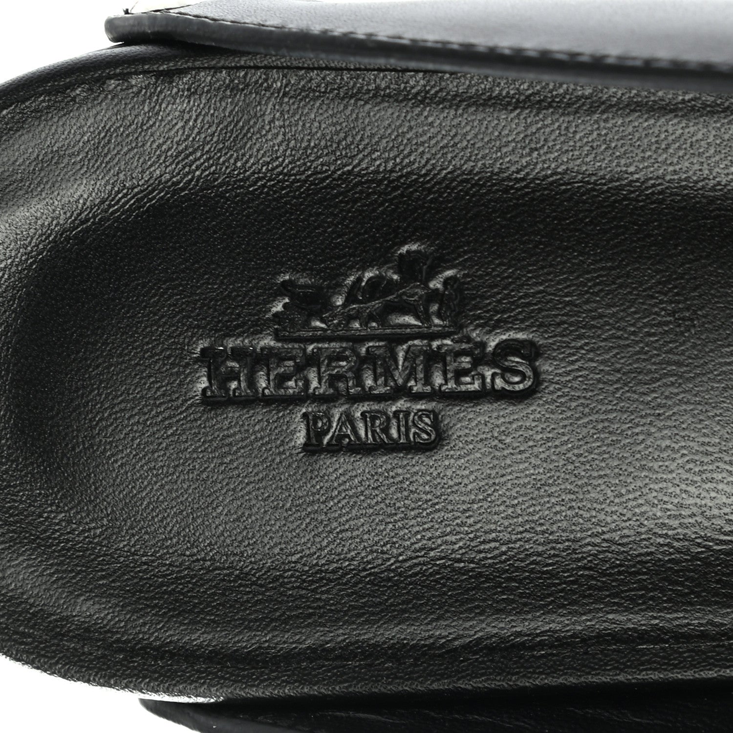 Hermes Calfskin Calya Mules 38 Black 7 of 8