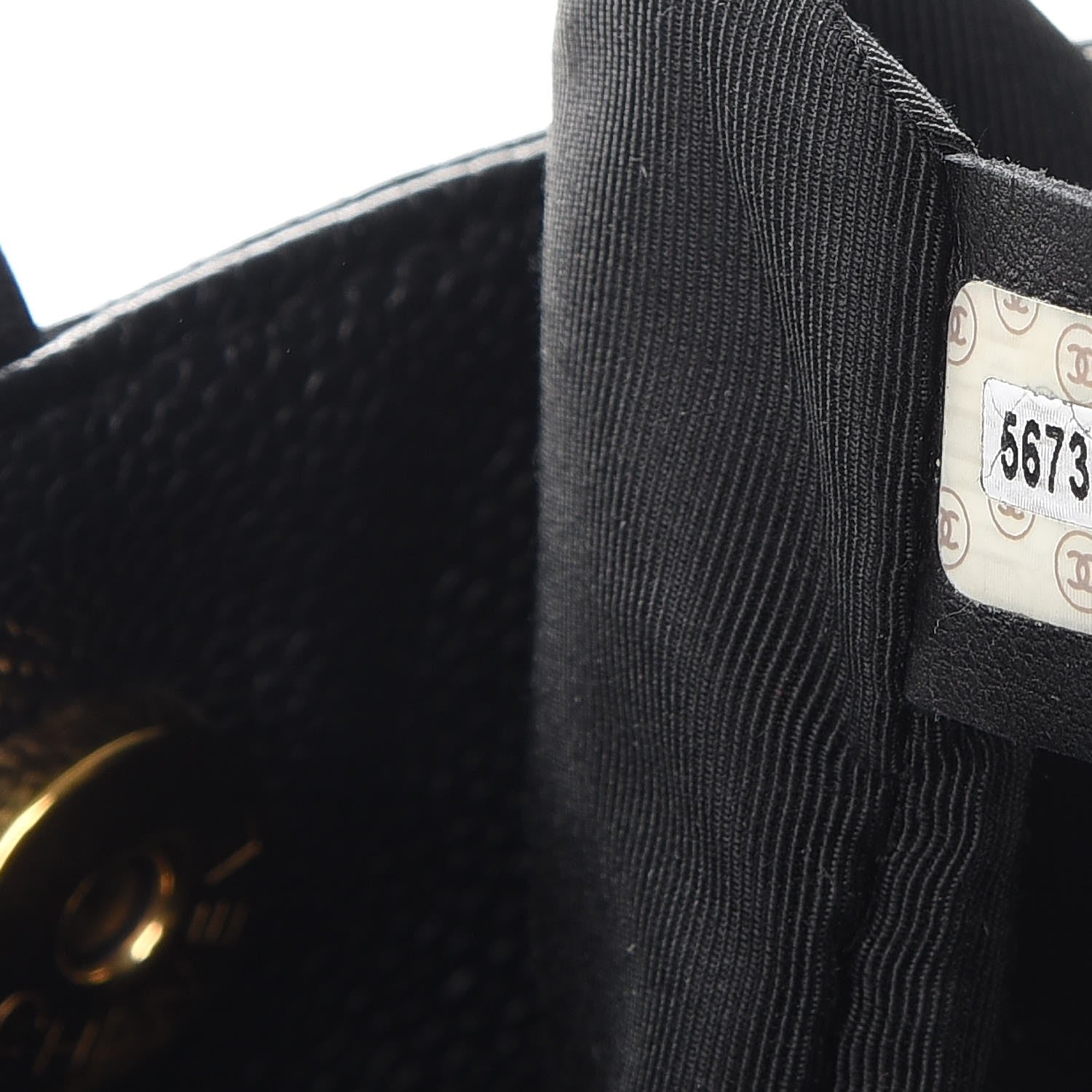 Chanel Caviar CC Shoulder Bag Black 7 of 8