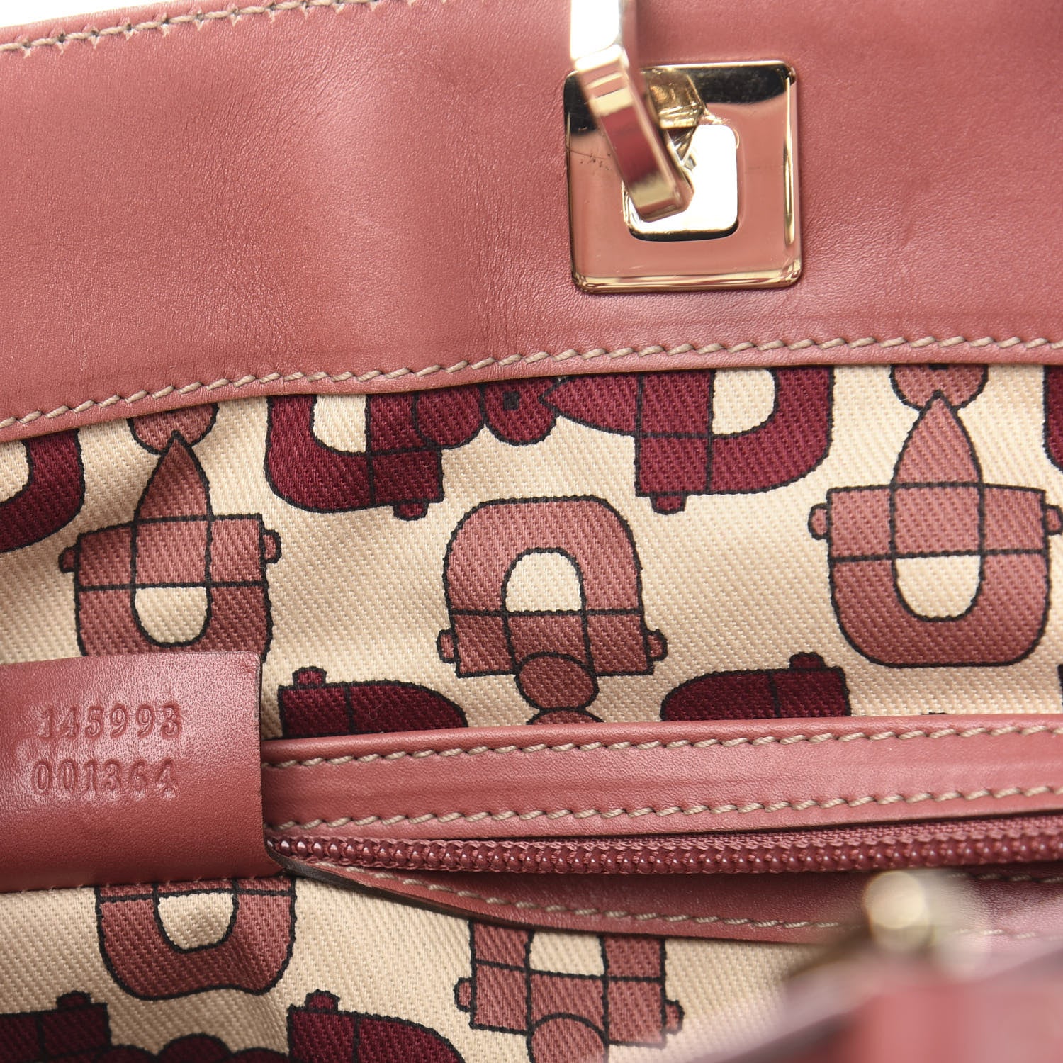 Gucci Guccissima Large Punch Tote Pink 7 of 12