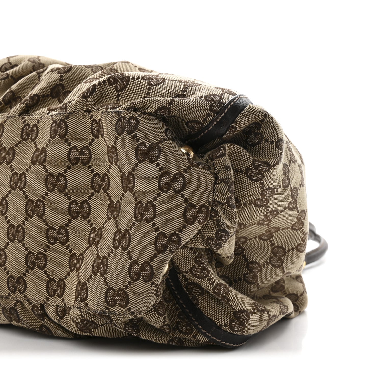Monogram Large D Gold Hobo Dark Brown