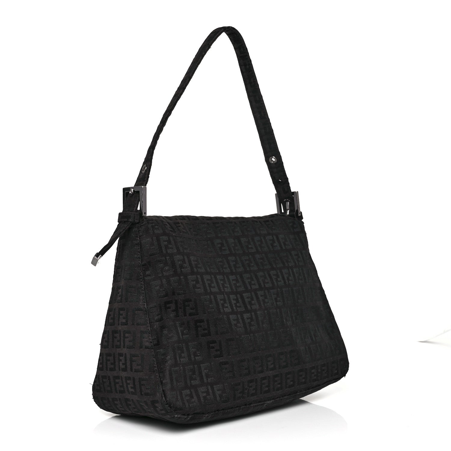 Fendi Zucchino Mama Baguette Black 3 of 10
