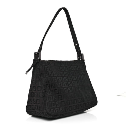 Fendi Zucchino Mama Baguette Black 3 of 10