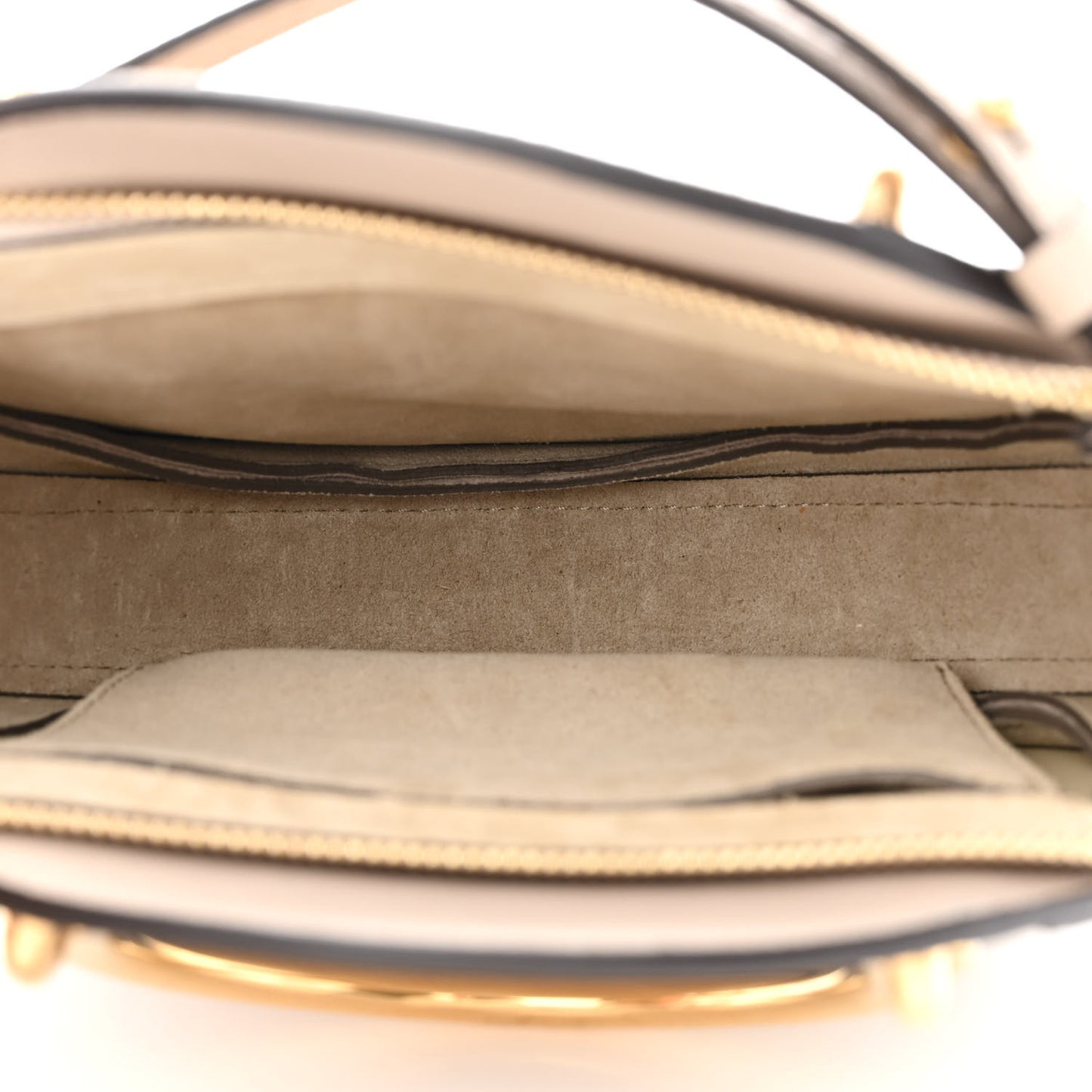 Calfskin Suede Small Pixie Bag Pastel Grey