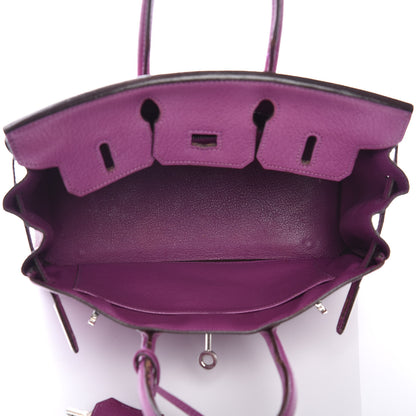 Hermes Chevre Mysore Birkin 25 Cyclamen 7 of 43