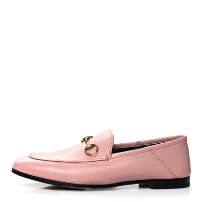 Gucci Lambskin Womens Brixton Horsebit Loafers 37 Perfect Pink 1 of 8
