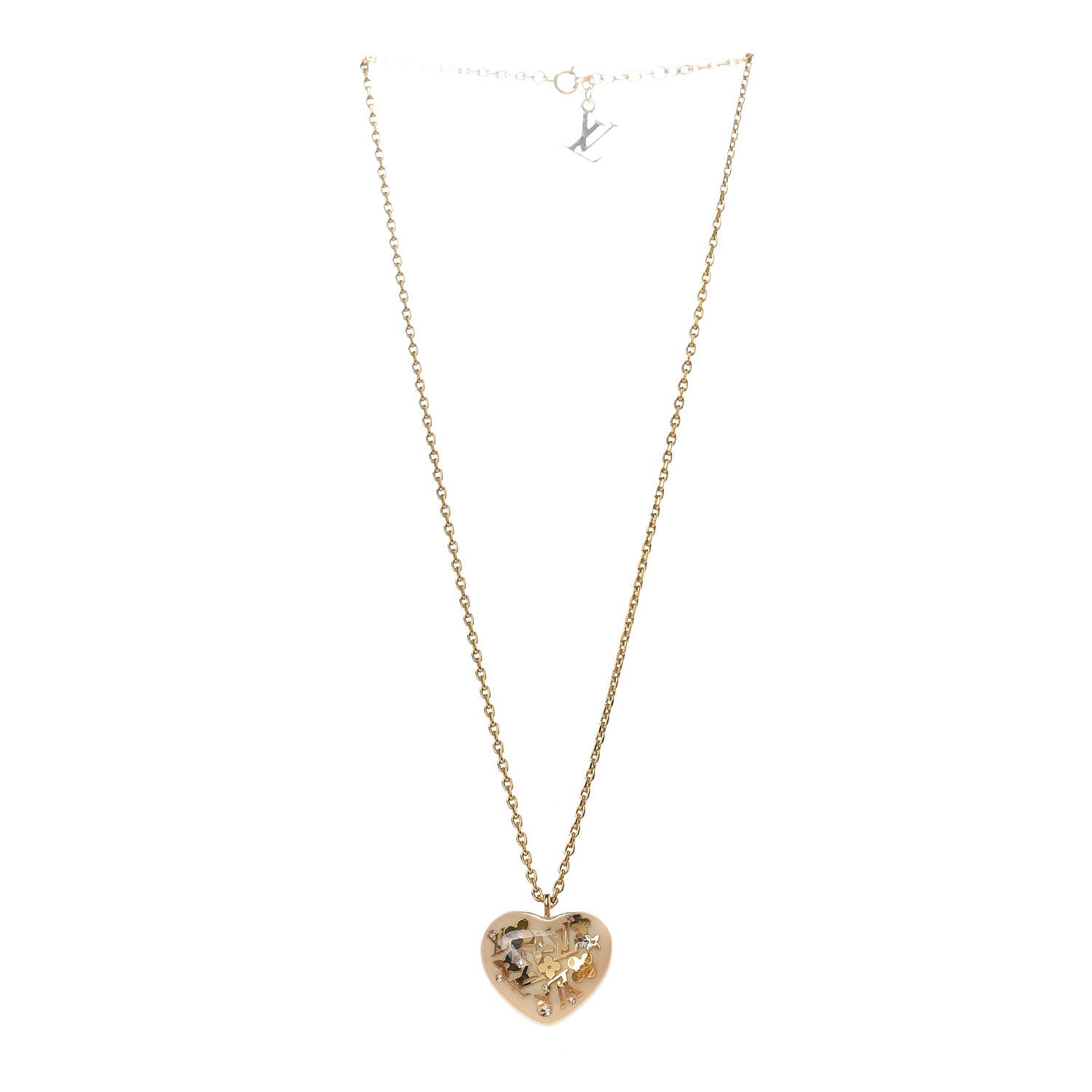 Louis Vuitton Inclusion Heart Necklace White 3 of 6