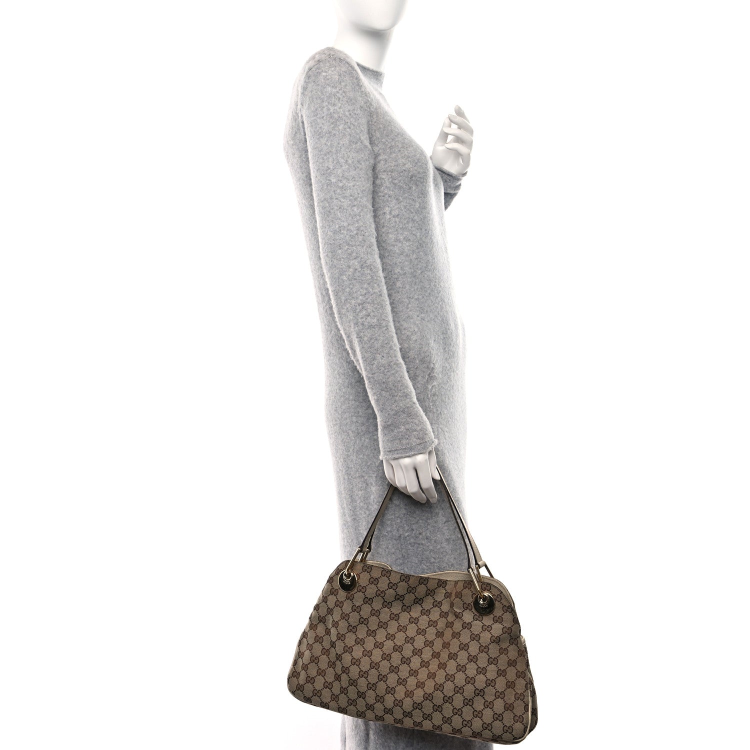 Gucci Monogram Medium Eclipse Shoulder Bag Off White 2 of 9