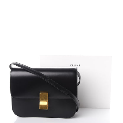 Celine Box Calfskin Medium Classic Box Flap Bag Black 8 of 8
