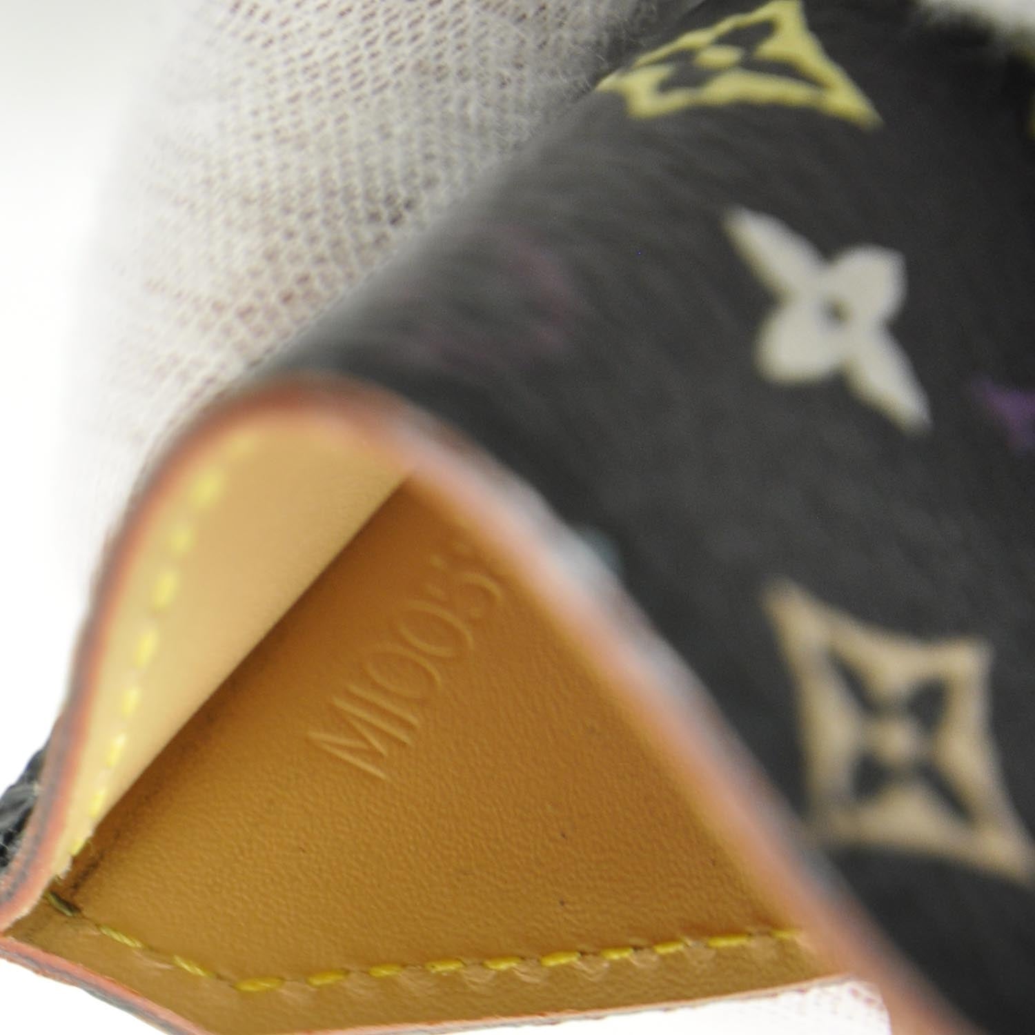 Louis Vuitton Monogram Multicolor Mirror and Case Pouch Black 6 of 8